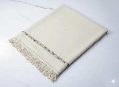 Off-White Wool Shawl - Men