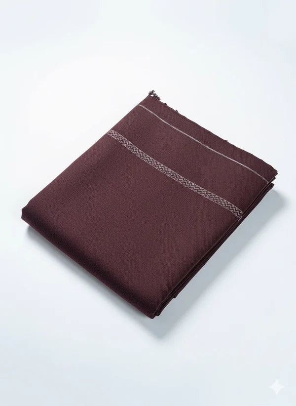 Maroon Wool Shawl - Men