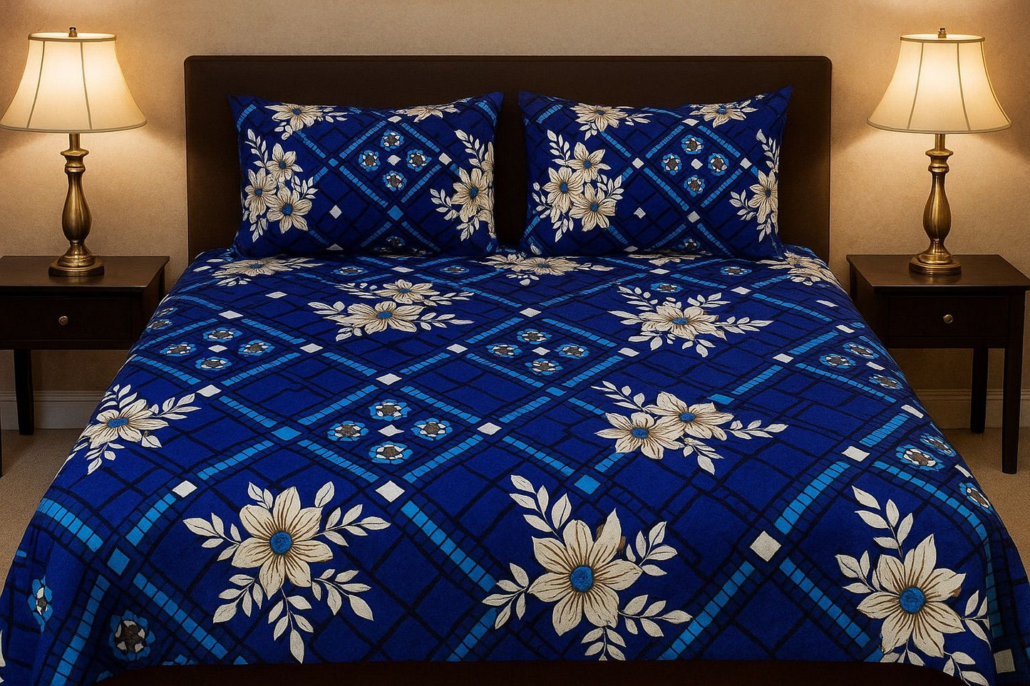 Blue Abstract - Bedsheet